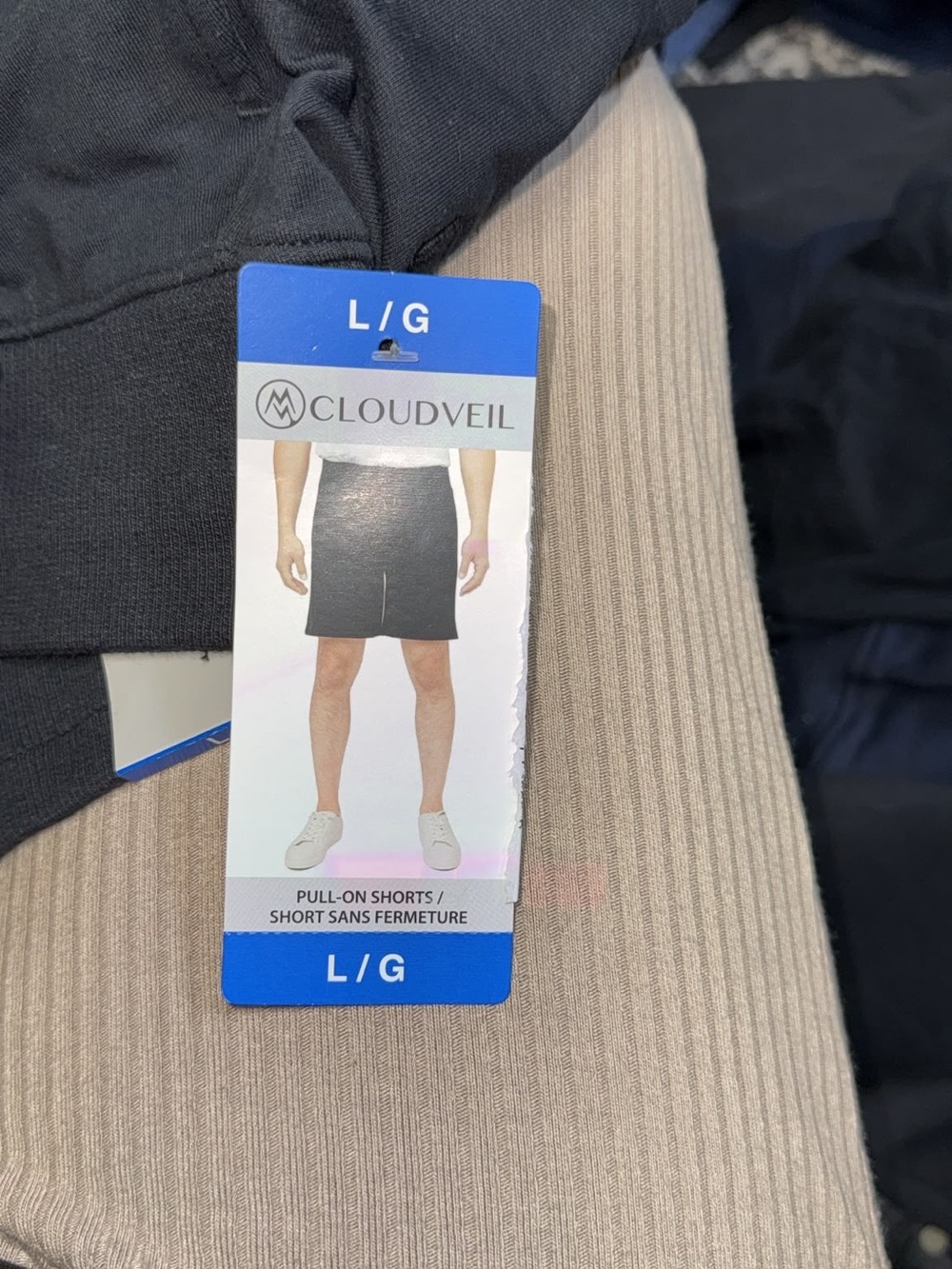 Cloudveil Men's Athletic Pull-On Shorts — Black